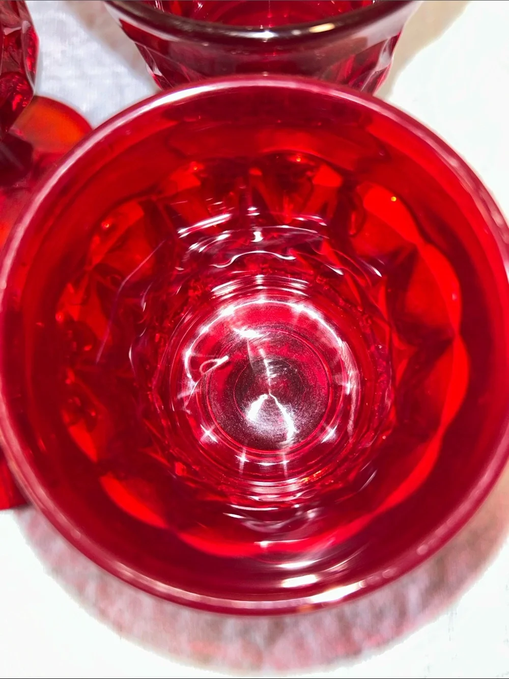 Noritake Perspective-Ruby Red Set of 4 wine Glasses